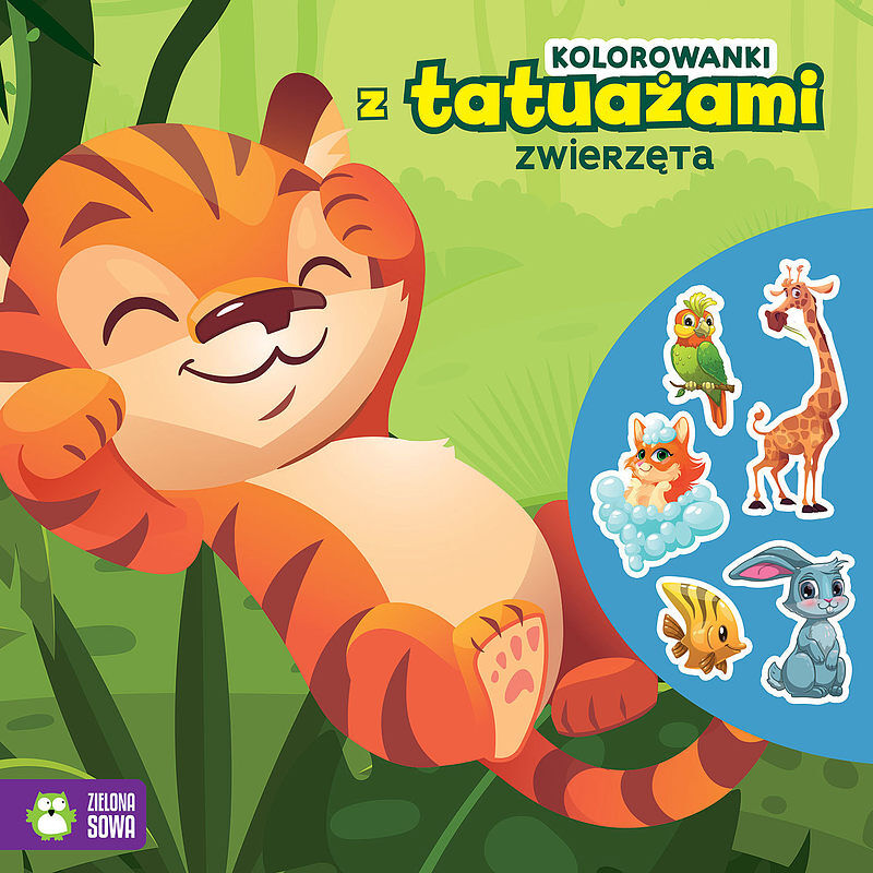 Kolorowanki z tatuażami. Zwierzęta