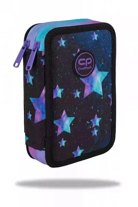 Piórnik podwójny z wyposażeniem coolpack jumper 2 star night