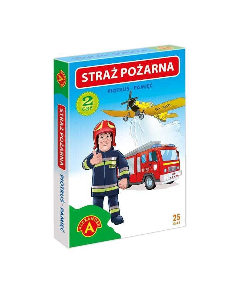 Gra karty piotruś + pamięć straż pożarna 2611