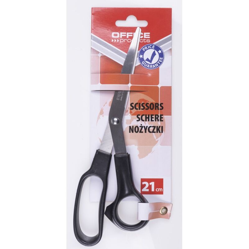 Nożyczki biurowe Office Products klasyczne czarne 21cm