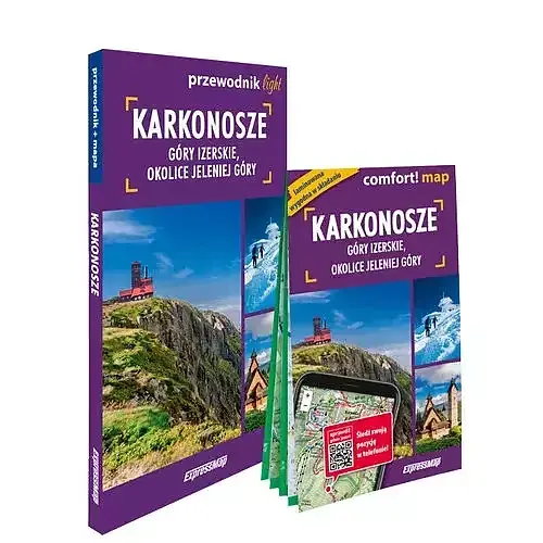 Karkonosze Góry Izerskie okolice Jeleniej Góry light przewodnik + mapa