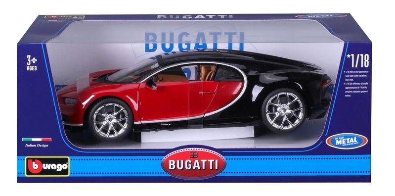 Bburago Model 1:18 Bugatti Chiron czerwony 18-11040
