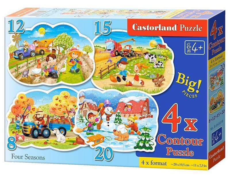 4x1 Contour Puzzle 8-12-15-20 Four Seasons