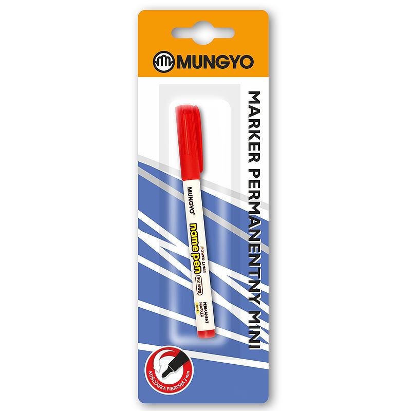 Marker permanentny mungyo mini czerwony blister