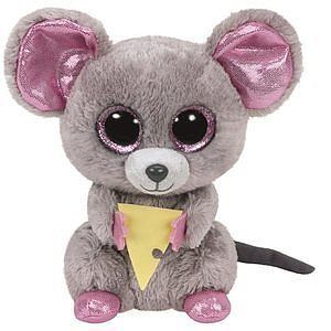 Pluszak Beanie Boos SQUEAKER - Myszka z serem 15cm (TY 36192)