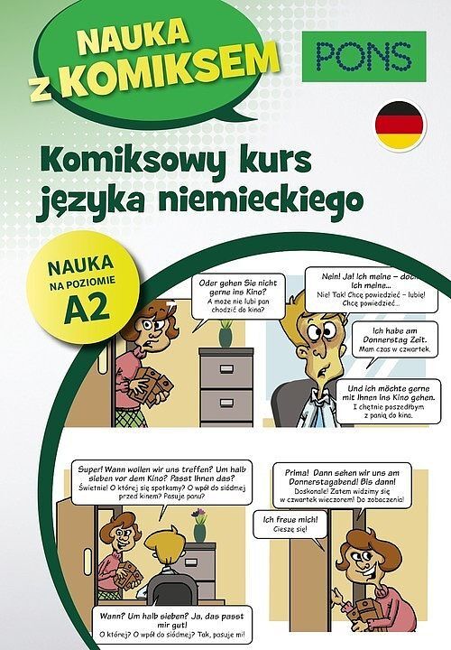 Komiksowy kurs języka niemieckiego poziom a2 wyd. 2 pons