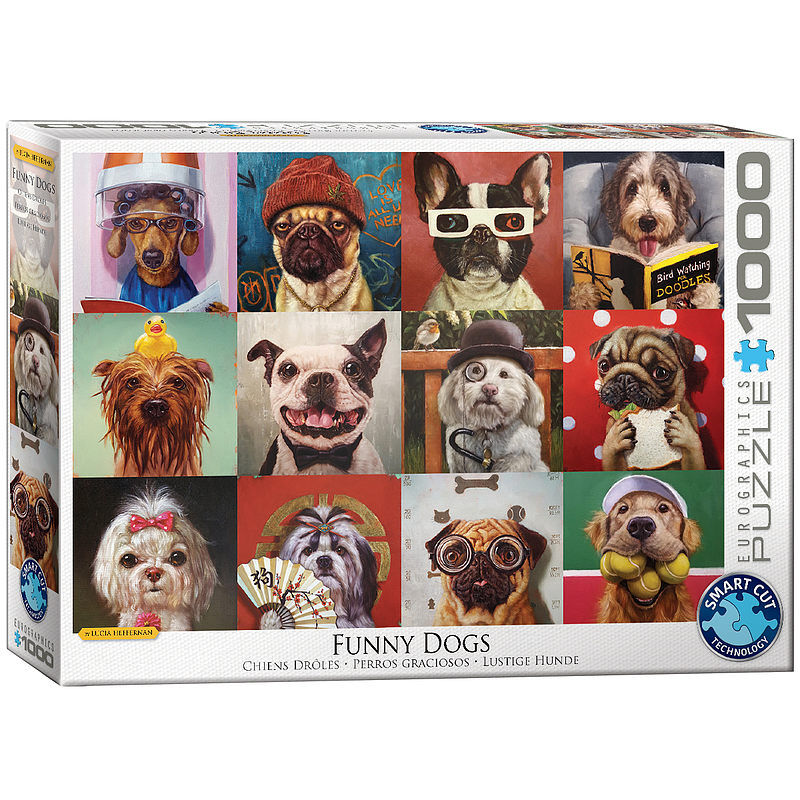 Puzzle 1000 funny dogs by lucia heffernan 6000-5523