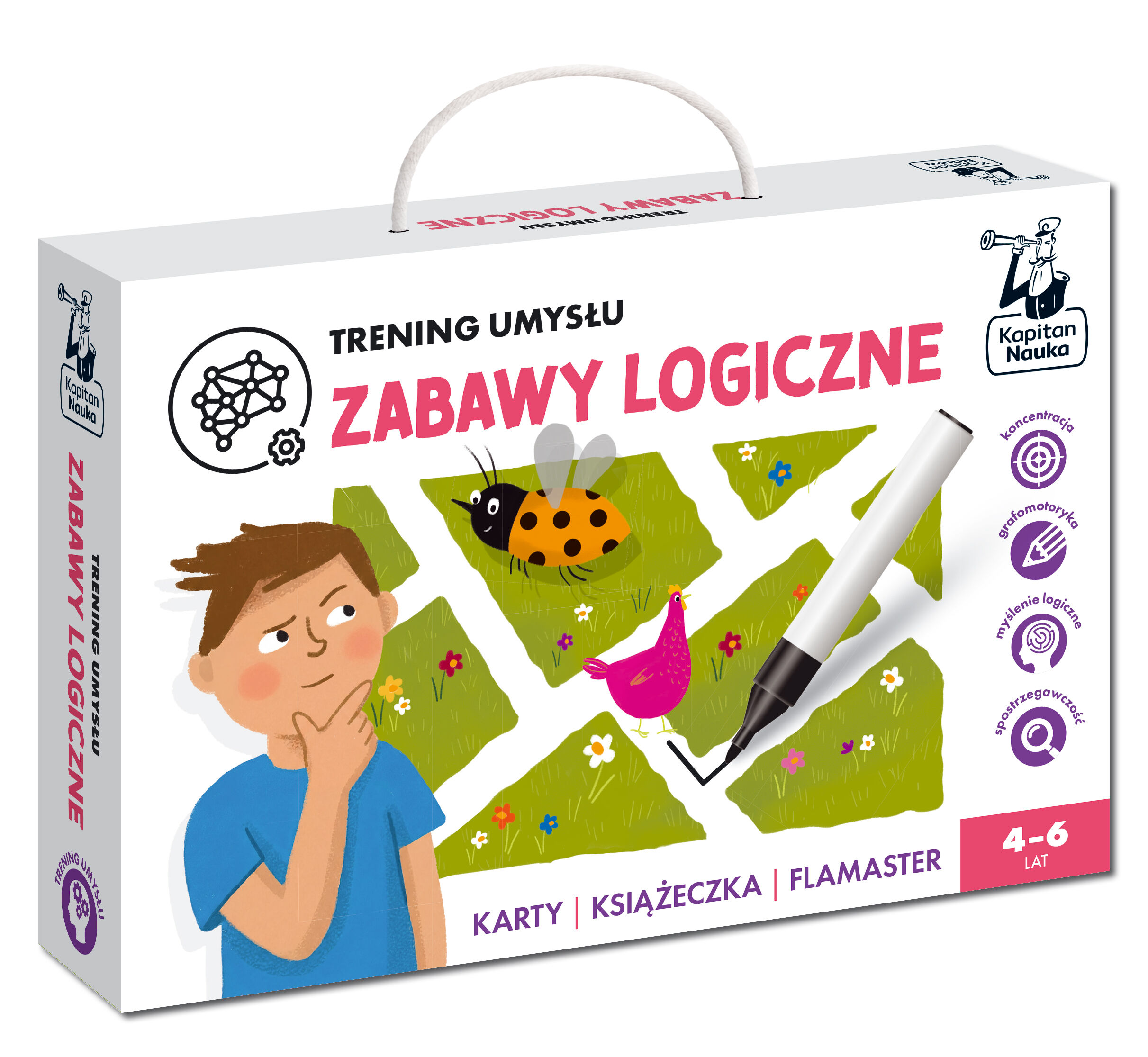 Trening umysłu. Zabawy logiczne. Kapitan Nauka