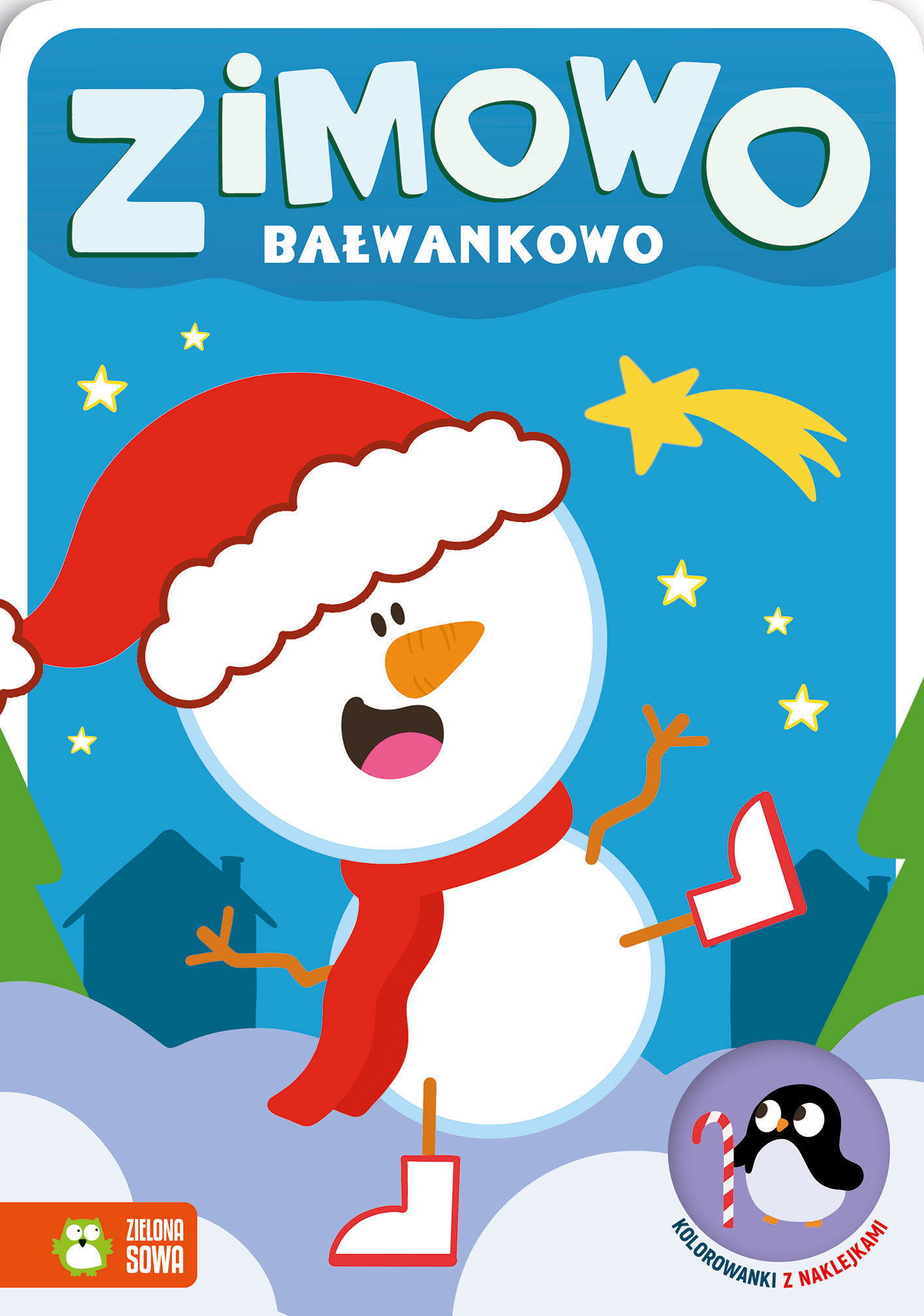 Zimowo bałwankowo. Kolorowanki z naklejkami