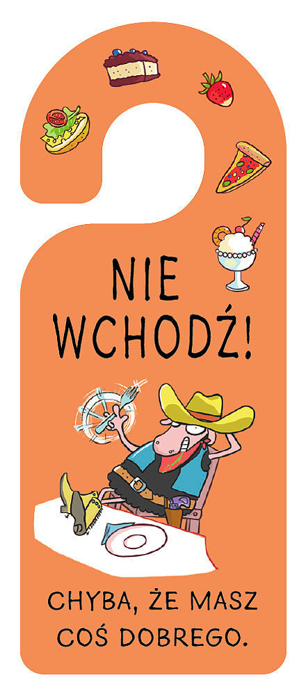 Zawieszka na klamkę nie wchodź