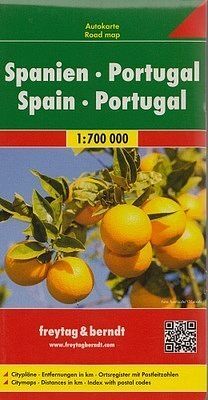Hiszpania portugalia mapa 1:700 000 freytag & berndt