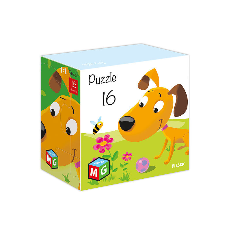 Puzzle 16 piesek