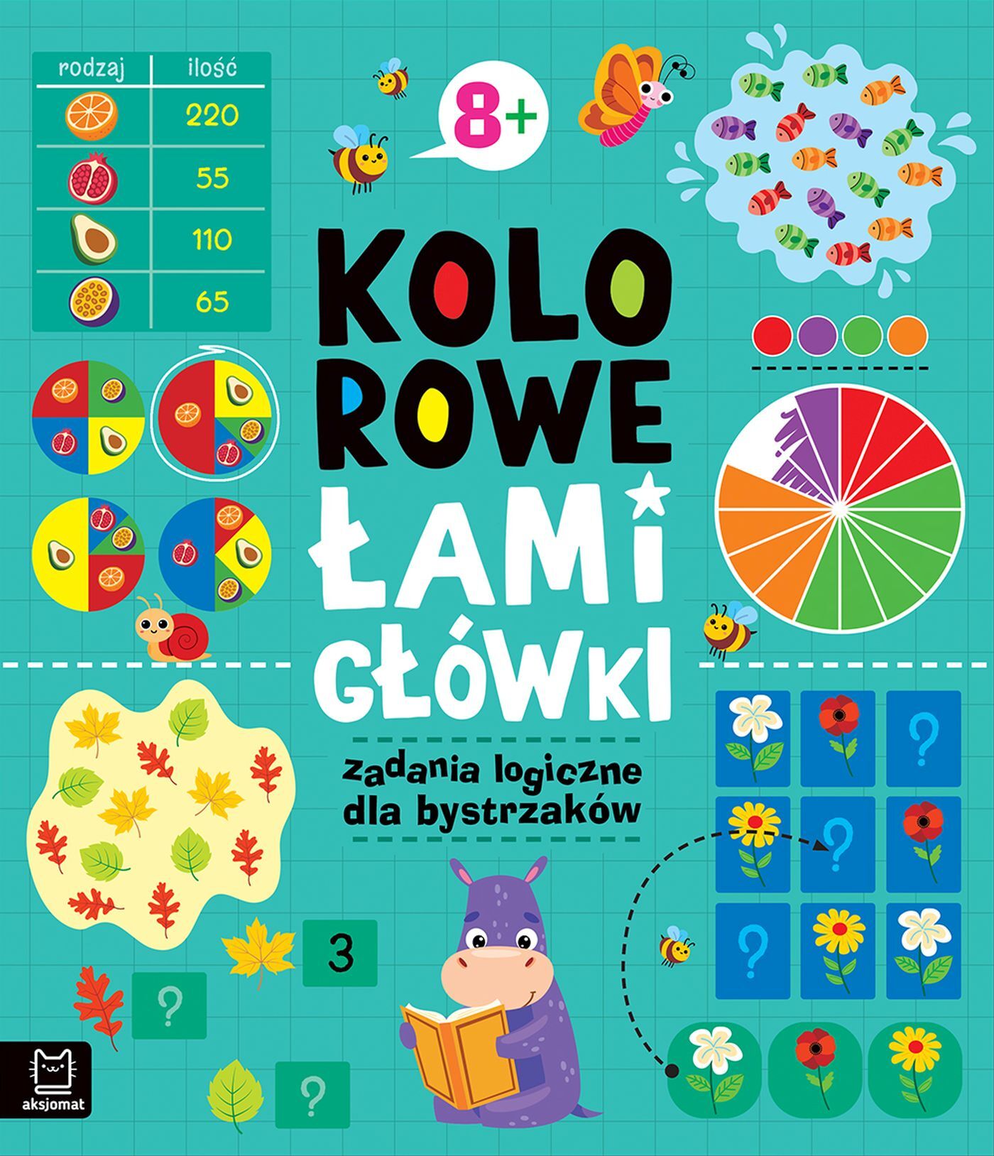 Kolorowe łamigłówki. Zadania logiczne dla bystrzaków 8+