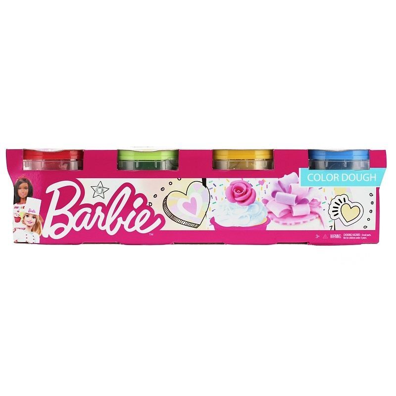 Masa plastyczna barbie 4 pojemniki