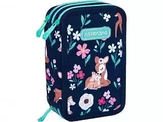 Piórnik 3-komorowy z wyposażeniem jumbo astrabag baby deer