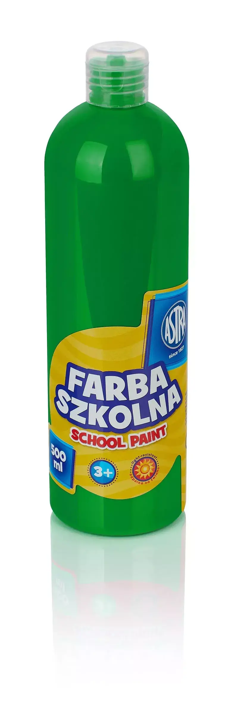 Farba szkolna astra 500 ml zielona jasna