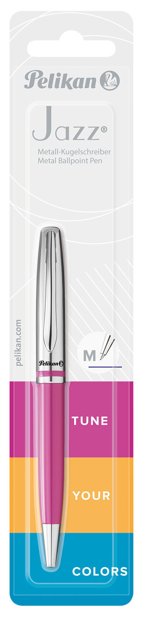 Długopis pelikan jazz malinowy bl