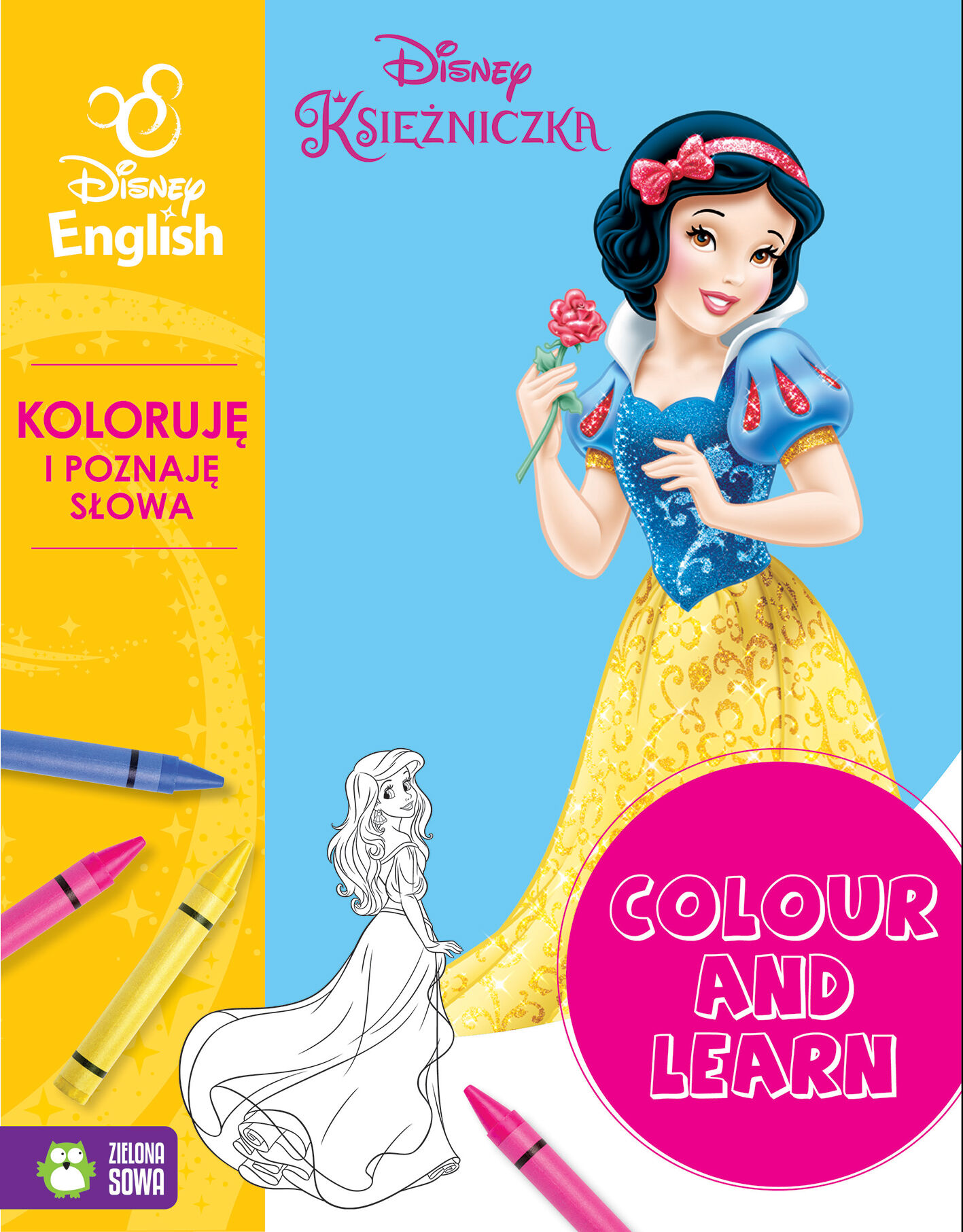 Colour and learn! Księżniczki. Koloruję i poznaję słowa. Disney English