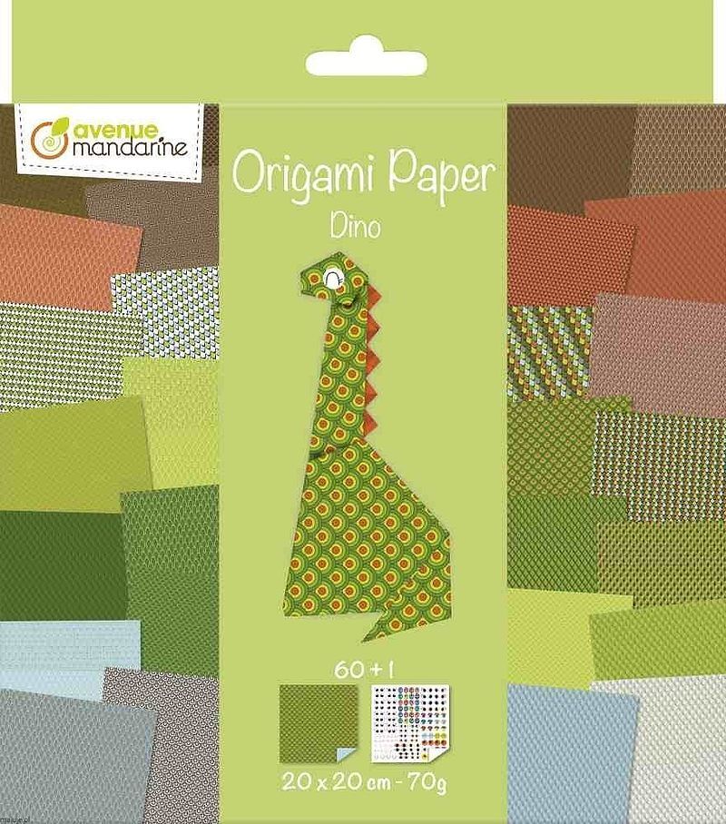 Papier do origami Dino 60 arkuszy