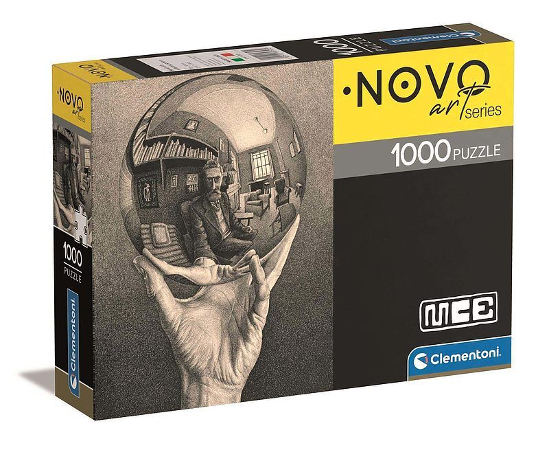 Puzzle 1000 compact art collection m. C. Escher hand with reflecting sphere 39753