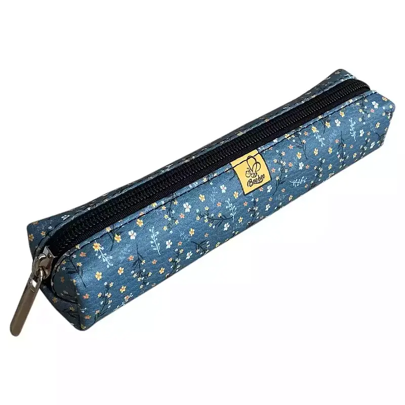Piórnik mini etui prostokąt kwiatki fashion bb200099
