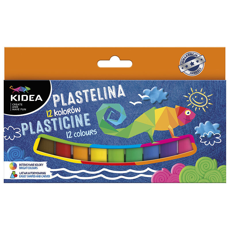 Plastelina kidea 12 kolorów