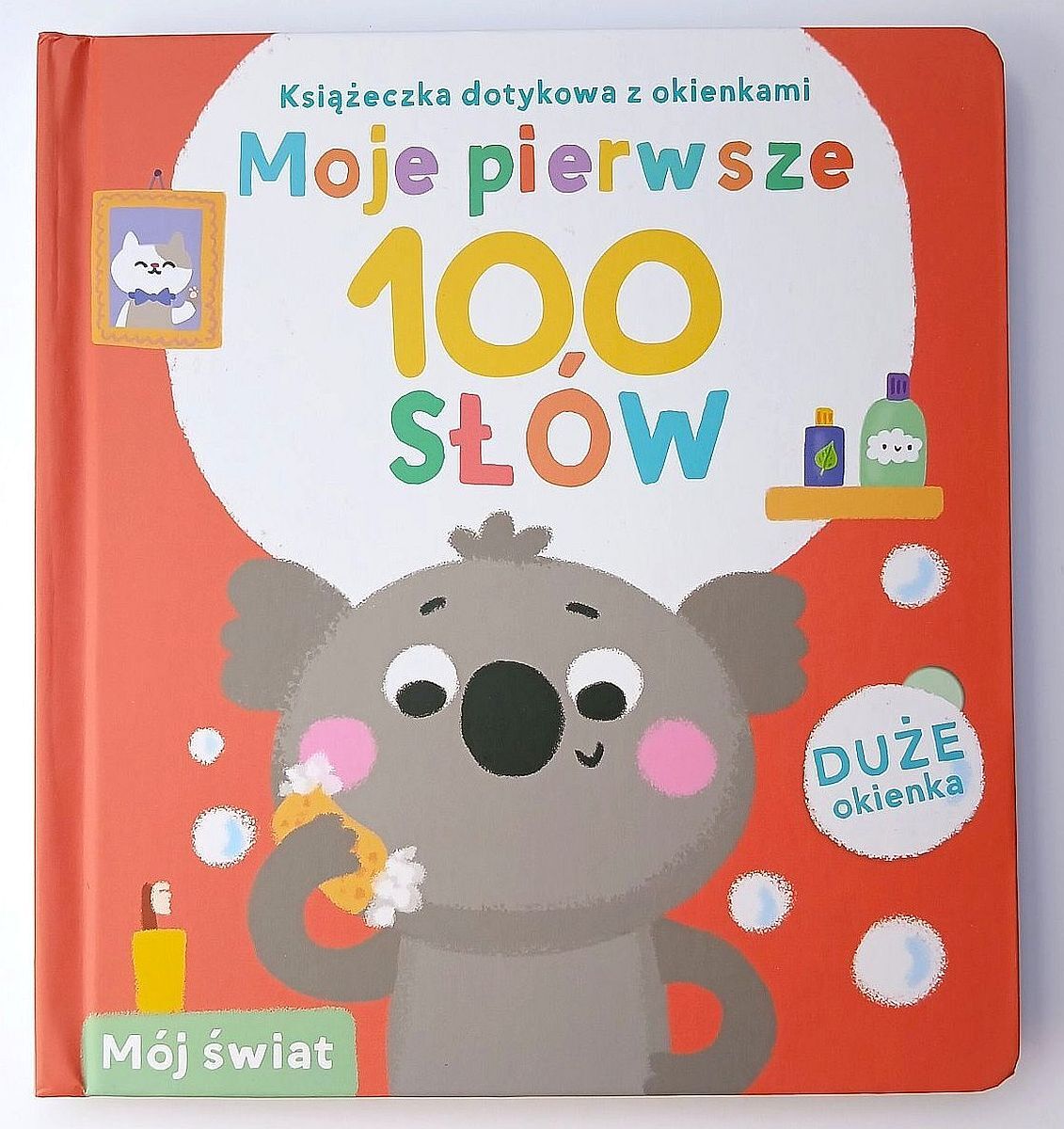 Świat. Książeczka dotykowa z okienkami. Moje pierwsze 100 słów