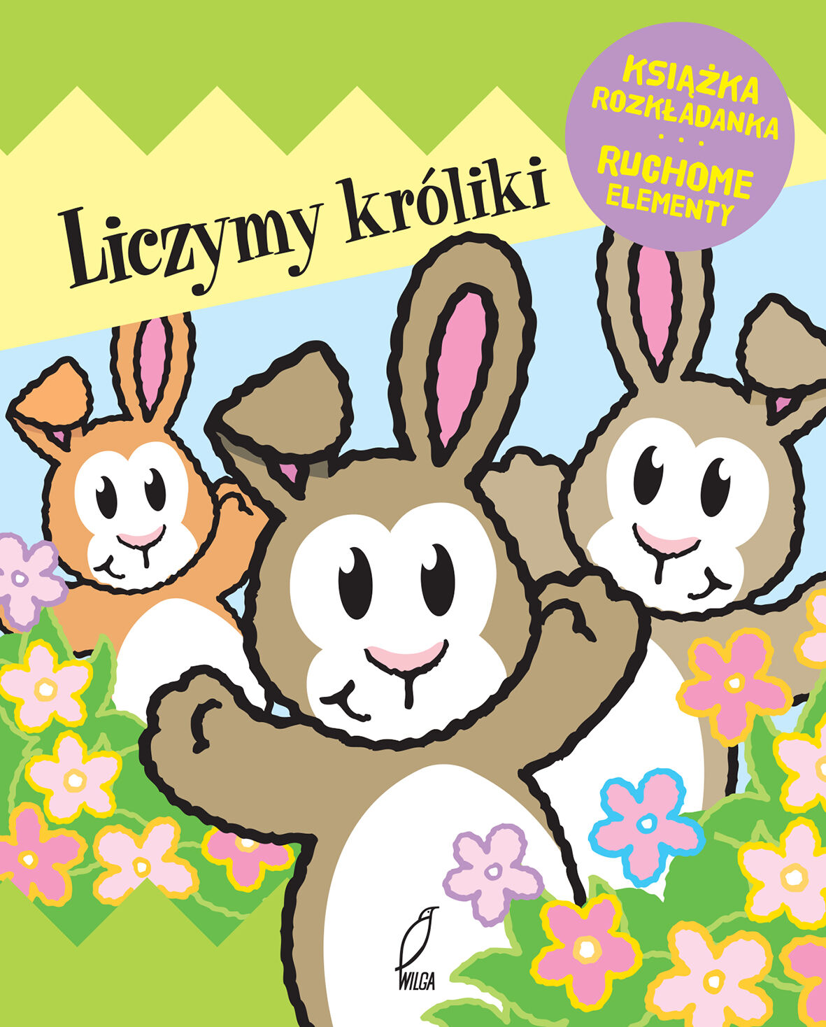 Liczymy króliki książka rozkładana ruchome elementy