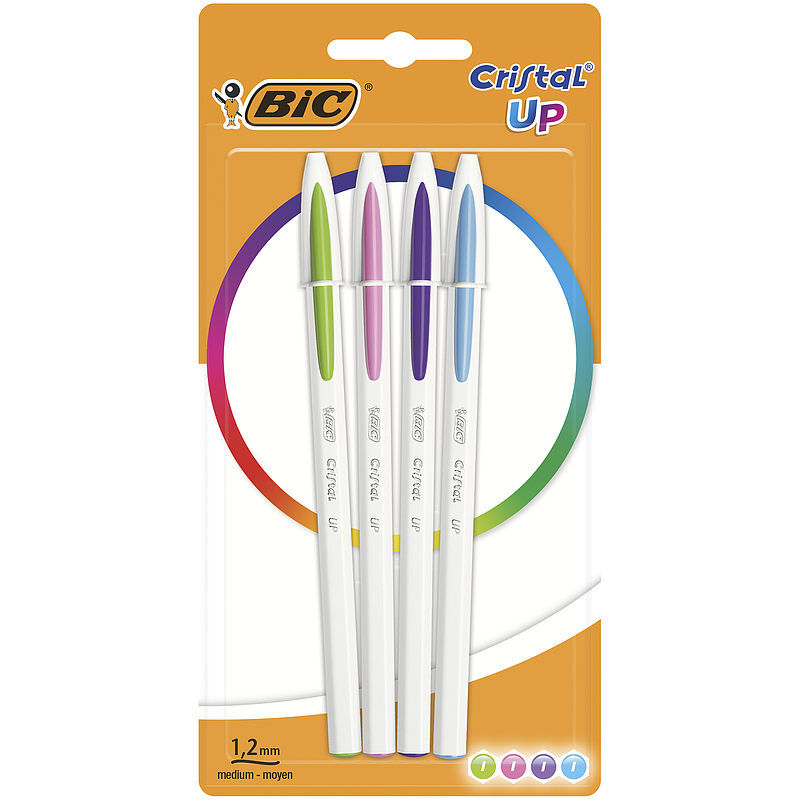 Długopis bic cristal up mix fun blister 4 kolory