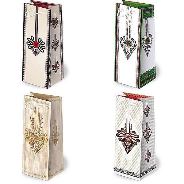 Torebki ozdobne al2 set 65 folklor parzenice 10 sztuk