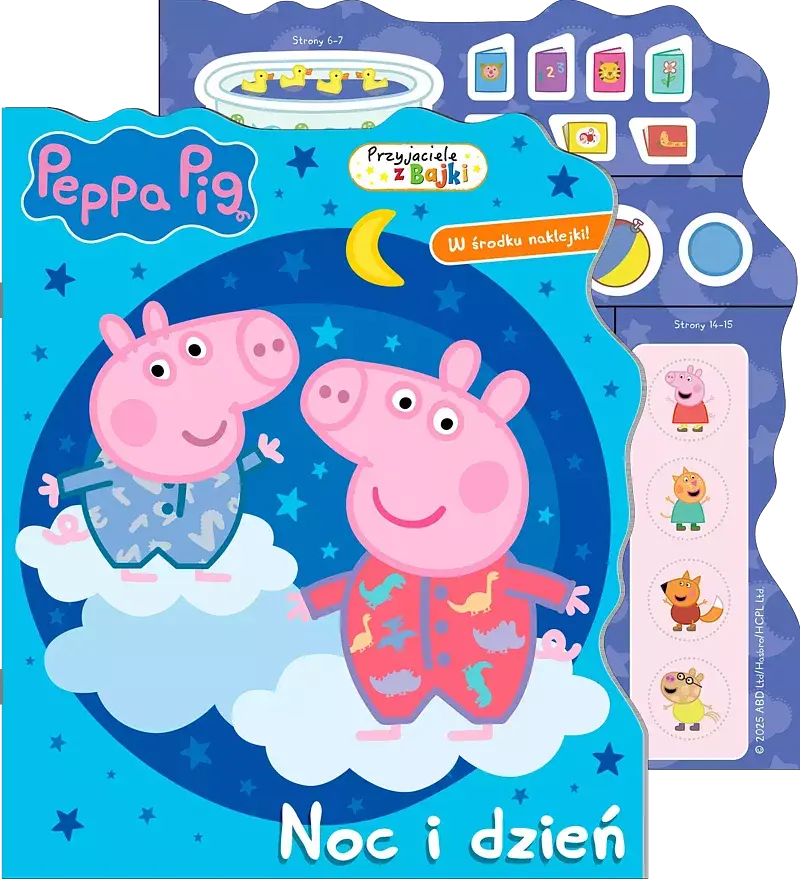 Peppa Pig. Przyjaciele z bajki. Noc i dzień