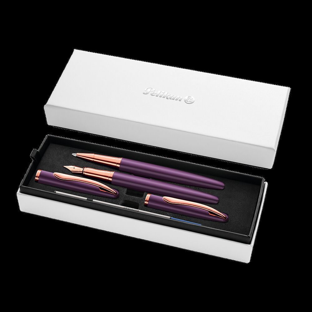 Pióro wieczne Pelikan +pióro kulkowe Jazz Noble Elegance Viola