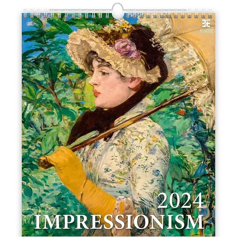 Kalendarz 2024 impressionism ekskluzywny ścienny