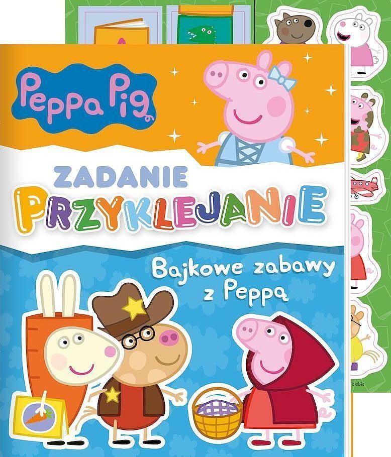 Peppa Pig Zadanie Przyklejanie. Bajkowe zabawy z Peppą