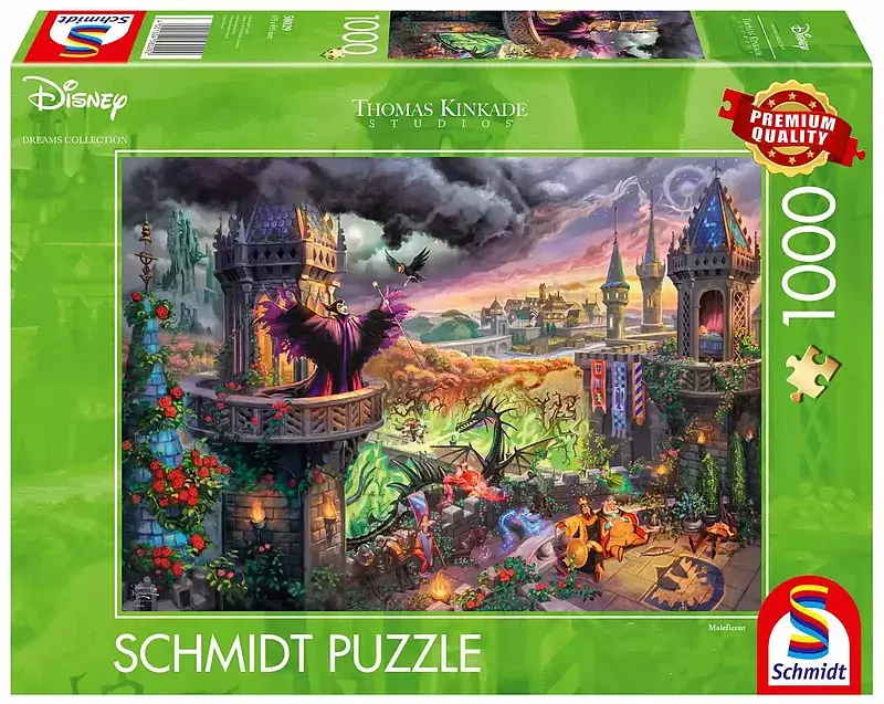 Puzzle 1000 pq t. Kinkade czarownica diabolina disney 111741
