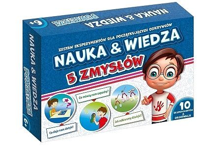 Nauka & wiedza 5 zmysłów zestaw eksperymentów