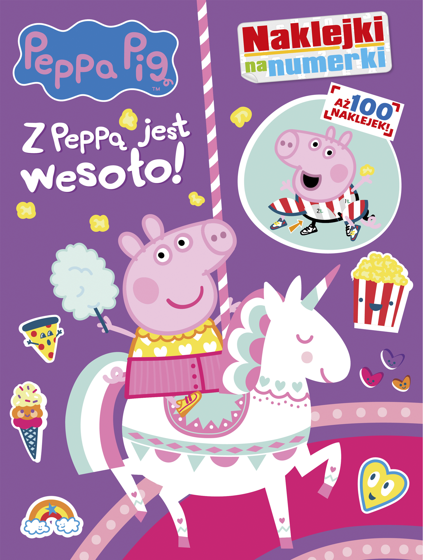 Peppa Pig. Naklejki na numerki. Z Peppą jest wesoło!