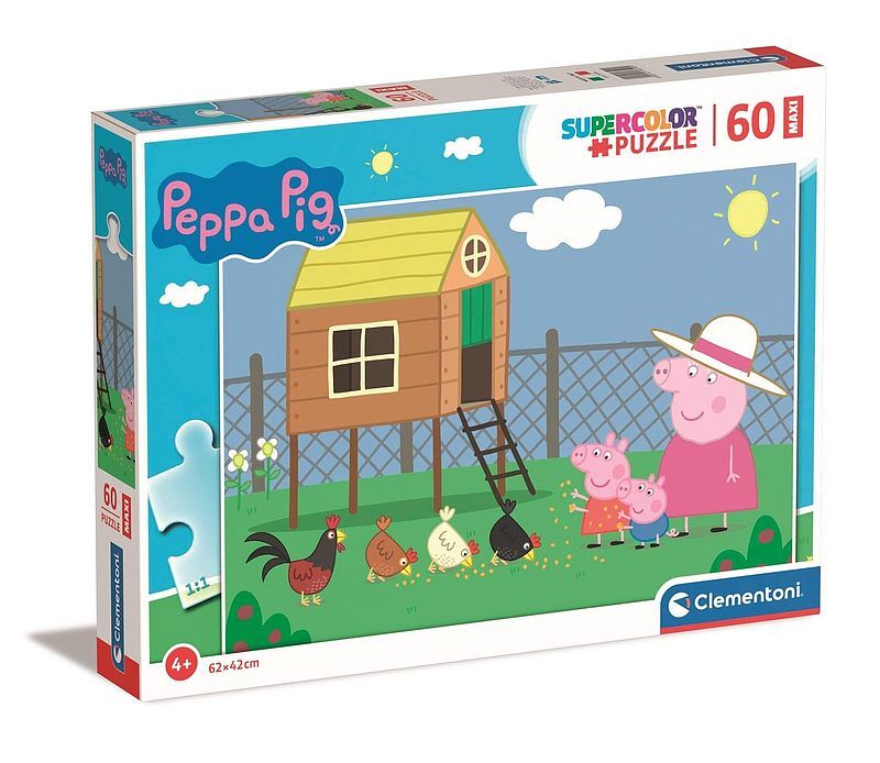Puzzle 60 maxi super color peppa pig 26590