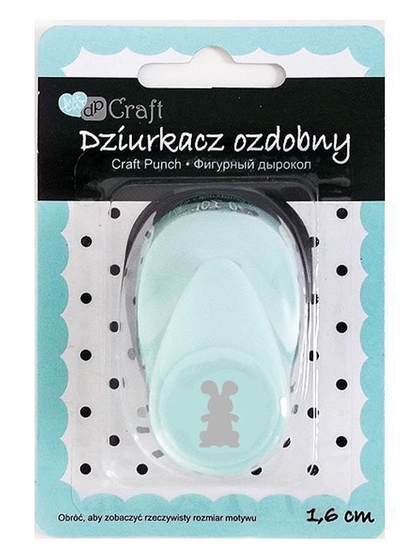Dziurkacz ozdobny zająć 1,6cm mix