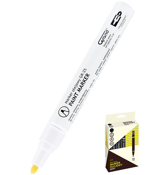 Marker olejowy grand gr-25 biały