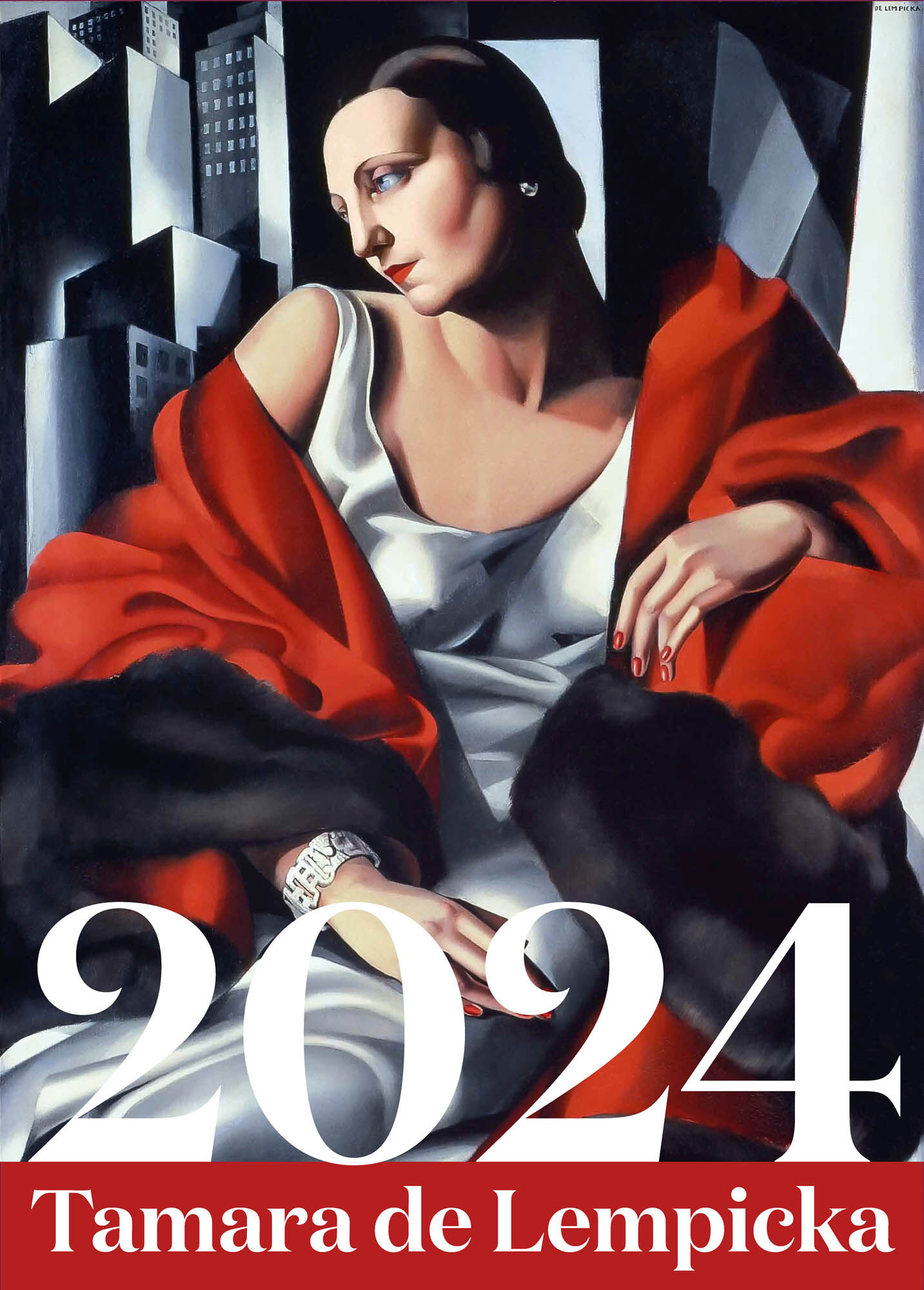 KALENDARZ LUKSUSOWY TAMARA DE LEMPICKA 2024 WIELKOFORMATOWY