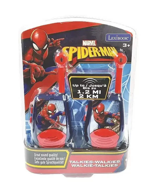 Krótkofalowki walkie-talkie spider-man z funkcją alfabetu morse'a tw25sp