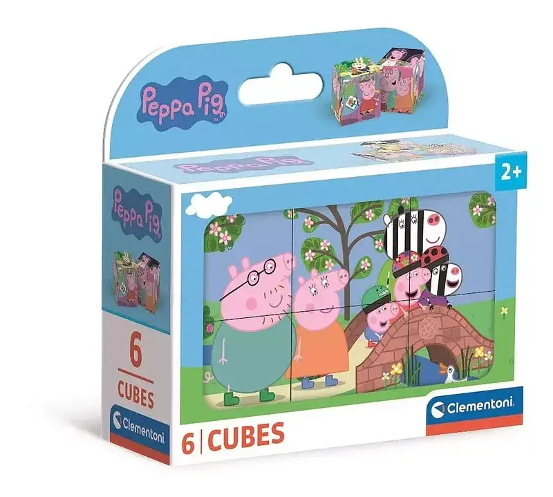 Klocki peppa pig 6 elementów 40659