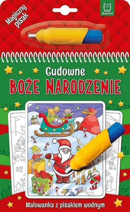 Cudowne Boże Narodzenie. Malowanka z pisakiem wodnym