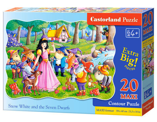 Puzzle Maxi Konturowe Snow White and the Seven Dwarfs 20