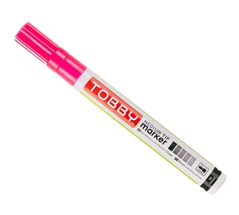 Tobby marker olejowy kolor jasno-różowy uv 1szt
