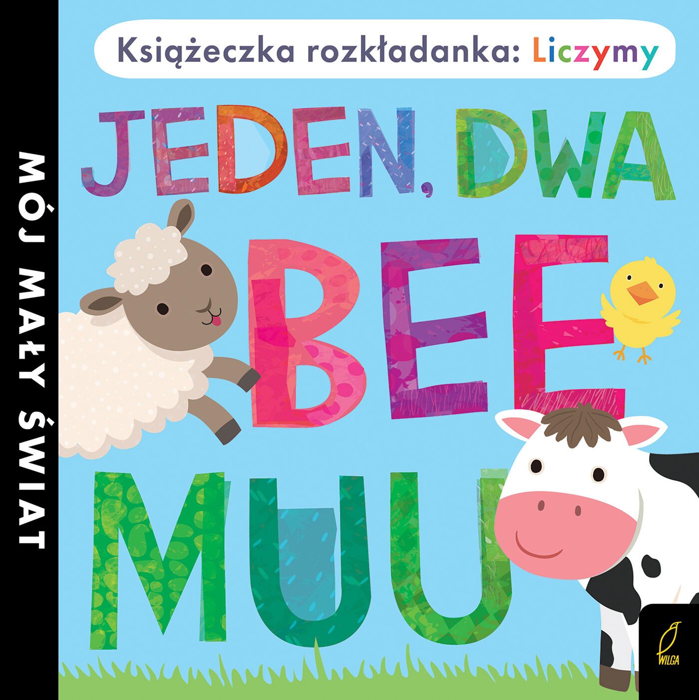 Książka rozkładanka. Jeden, dwa, bee, muu