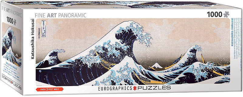 Puzzle 1000 panoramiczne wielka rafa kanagawa 6010-5487