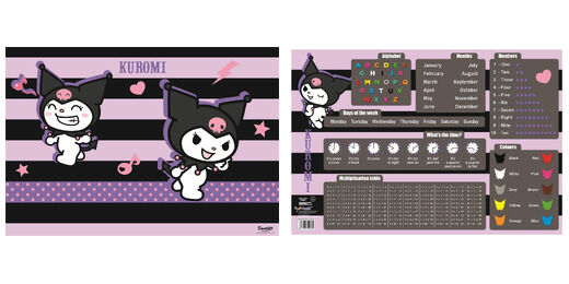 Podkładka na biurko dwustronna Kuromi 55x38 cm