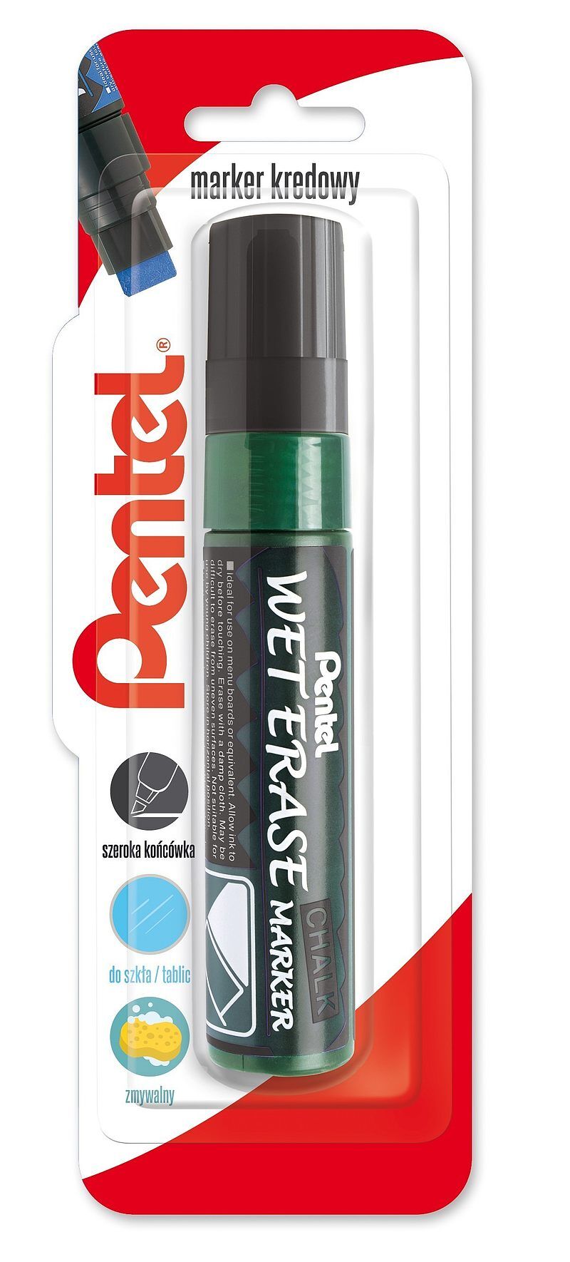Marker kredowy gruby smw56 czarny 1 szt
